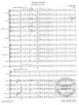 Konzert a-Moll op. 7 für Klavier und Orchester