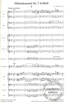 Konzert für Flöte und Orchester Nr. 7 d-Moll op. 22