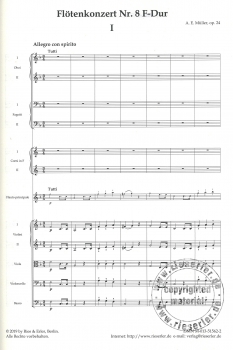 Konzert für Flöte und Orchester Nr. 8 F-Dur op. 24