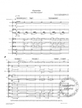 Musik zum Stummfilm "Der Golem, wie er in die Welt kam" von Carl Boese und Paul Wegener für kleines Orchester (LM)