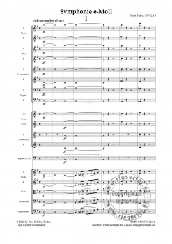 Symphonie e-Moll (HW 2.4.3)