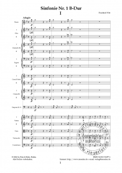 Sinfonie Nr. 1 B-Dur (LM)