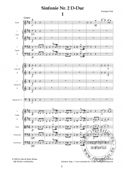 Sinfonie Nr. 2 D-Dur (LM)