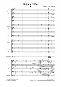 Sinfonie G-Dur op. 35 Nr. 2 (P 40) (LM)