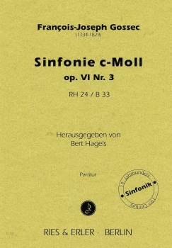 Sinfonie c-Moll op. VI Nr. 3 RH 24 / B 33 (LM)
