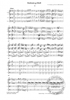 Sinfonie g-Moll op. VI Nr. 5 RH 26 / B 35