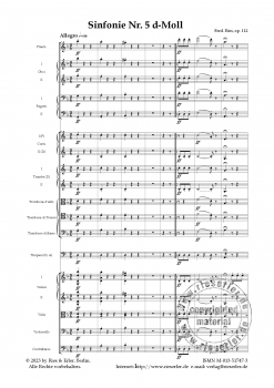 Sinfonie Nr. 5 d-Moll op. 112 für Orchester (LM)