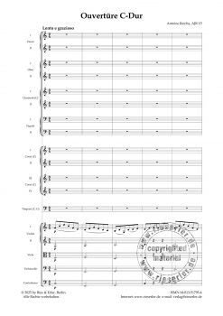 Preview: Ouvertüre C-Dur (AJR I:5) für Orchester