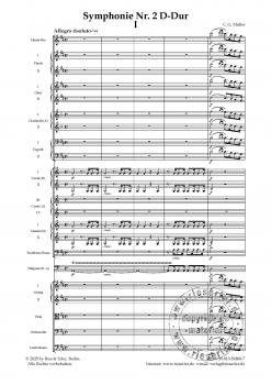 Symphonie Nr. 2 D-Dur für Orchester