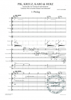 Preview: PIK, KREUZ, KARO & HERZ - Konzert für vier Violoncelli und Orchester