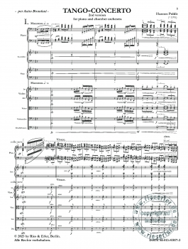 Tango-Concerto for piano and chamber orchestra (LM)