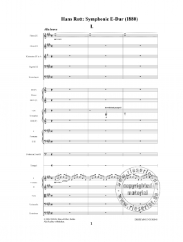 Sinfonie Nr. 1 E-Dur (broschiert)