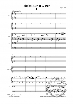 Sinfonie Nr. 11 A-Dur B 137