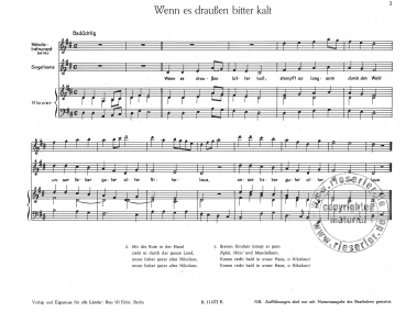 Knecht Ruprecht-Volkslieder für Gesang und Klavier