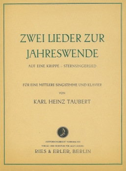 Zwei Lieder zur Jahreswende nach Ernst Wiechert und Werner Bergengruen