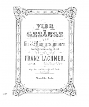 Vier Gesänge op. 141 -Männerchor- (ChP)