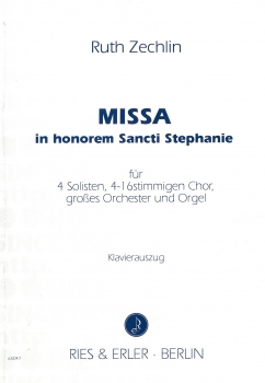 Missa in honorem Sancti Stephani für 4 Solisten, 4-16-stimmigen Chor, großes Orchester und Orgel (KA)