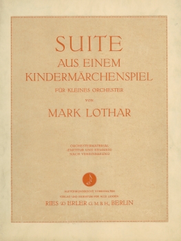 Suite aus einem Kindermärchenspiel op. 19 (LM)