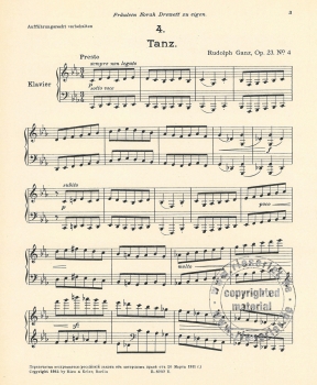 Vier Klavierstücke op. 23, Nr. 4 Tanz (pdf-Download)
