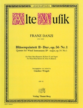 Bläserquintett in B-Dur, Op. 56 Nr. 1 von Franz Danzi