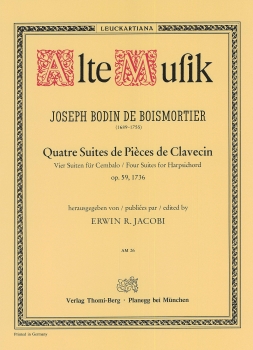 Quatre Suites de Pièces de Clavecin (Vier Suiten für Cembalo op. 59,1736)