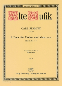 6 Duos für Violine und Viola, op. 18 Heft 2