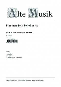 Concerto Nr. 3 e-moll (Streicher-Set)