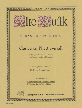 Concerto Nr. 3 e-moll (Partitur)