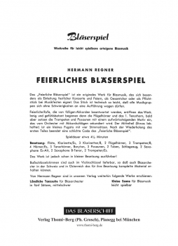 Feierliches Bläserspiel