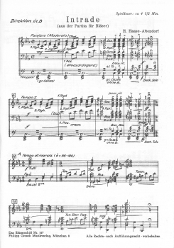 Intrada aus "Partita für Bläser"