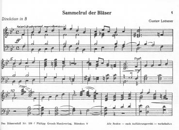 Sammelruf der Bläser