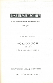 Vorspruch (Prolog)