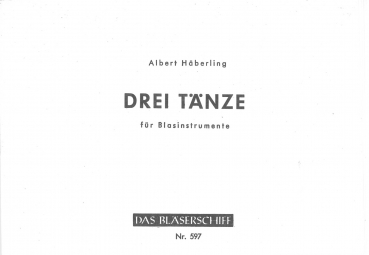 Drei Tänze für 4 Blasinstrumente