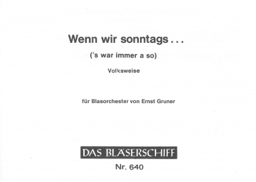 Wenn wir sonntags