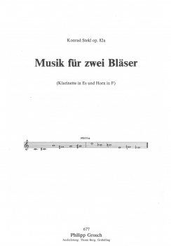 Musik für 2 Bläser op. 82 a
