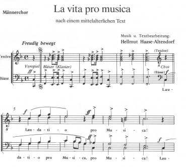 La vita pro musica (Männerchor)