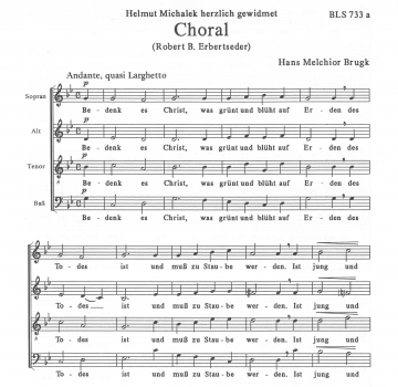 Choral "Bedenk es Christ"