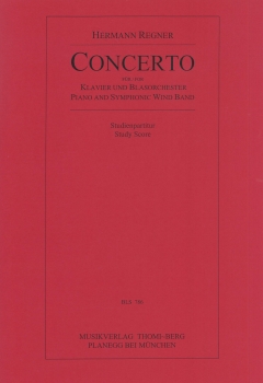 Concerto für Klavier und Blasorchester (Study score)
