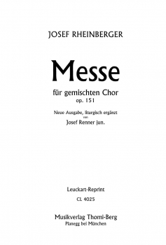 Messe G-Dur op. 151