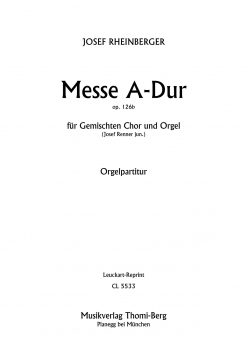 Messe A-Dur op. 126 b (Partitur)