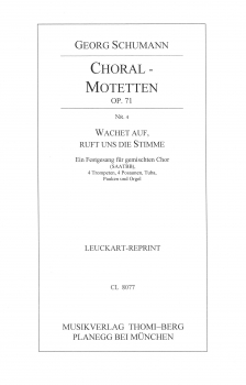 Choral-Motetten op. 71 Nr. 4 - Stimmensatz