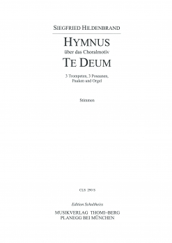 Hymnus über das Choralmotiv "Te Deum" (Stimmensatz)