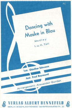 Dancing with Maske in blau (Medley in 2 Teilen für Combobesetzung)