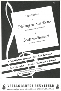 Frühling in San Remo / Spatzen-Konzert
