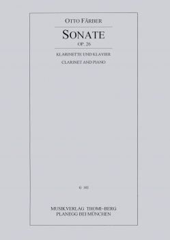 Sonate op. 26 für Klarinette und Klavier