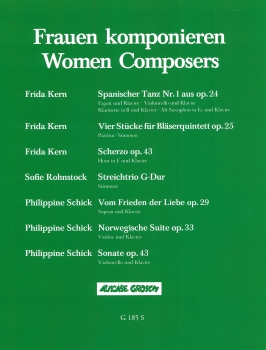 Vier Stücke für Bläserquintett op. 25 (Frauen komponieren) Stimmen-Satz