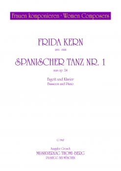 Spanischer Tanz Nr. 1 aus op. 24 (Frauen komponieren) für Fagott und Klavier