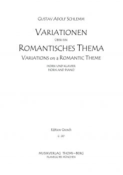 Variationen über ein romantisches Thema für Horn und Klavier