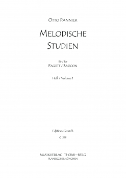 Melodische Studien für Fagott Heft 1