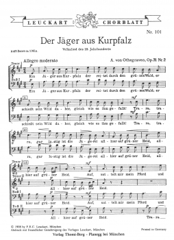 Der Jäger aus Kurpfalz op. 31/2